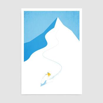 Downhill Skier Art Print, 6 of 6