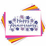 Floral Anniversary Card, thumbnail 4 of 4