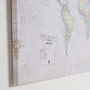 Canvas Classic Map Of The World, thumbnail 2 of 5