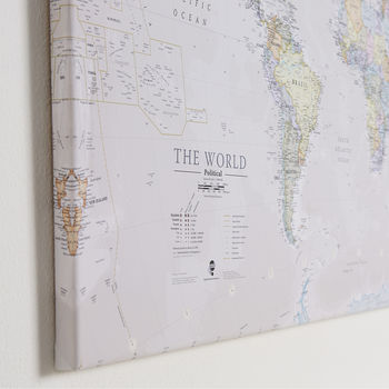 Canvas Classic Map Of The World, 3 of 7