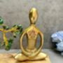 Zen Yoga Pose Sculpture With Tree Of Life Statue Gift Padmasana Lotus Pose, thumbnail 4 of 8