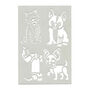 Small Puppy Dog Stencil For Kids, thumbnail 2 of 3