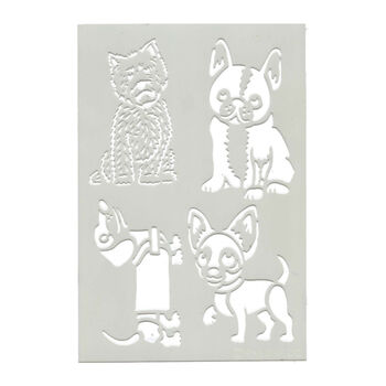 Small Puppy Dog Stencil For Kids, 2 of 3