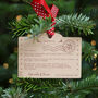 Personalised Telegram From Santa Christmas Tree Decoration, thumbnail 4 of 6