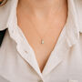 Personalised Solid 9ct Gold October Opal Birthstone Necklace, thumbnail 2 of 10