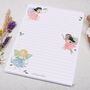 A5 Letter Writing Paper With Garden Fairies, thumbnail 3 of 4