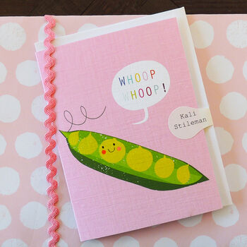 Mini Pink Peas Card, 3 of 5