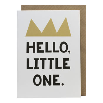 'Hello, Little One' Greetings Card, 3 of 3