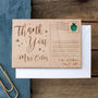 Personalised 'Thank You Teacher' Wooden Post Card, thumbnail 2 of 2