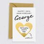 Happy 25th Anniversary Scratch Card / Two Colours, thumbnail 1 of 3