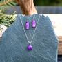 Purple Glass Necklace, thumbnail 9 of 12