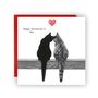 Happy Valentine's Day Cat Card, thumbnail 1 of 4