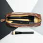 Personalised Leather Makeup Brush Holder. 'The Felice', thumbnail 1 of 12