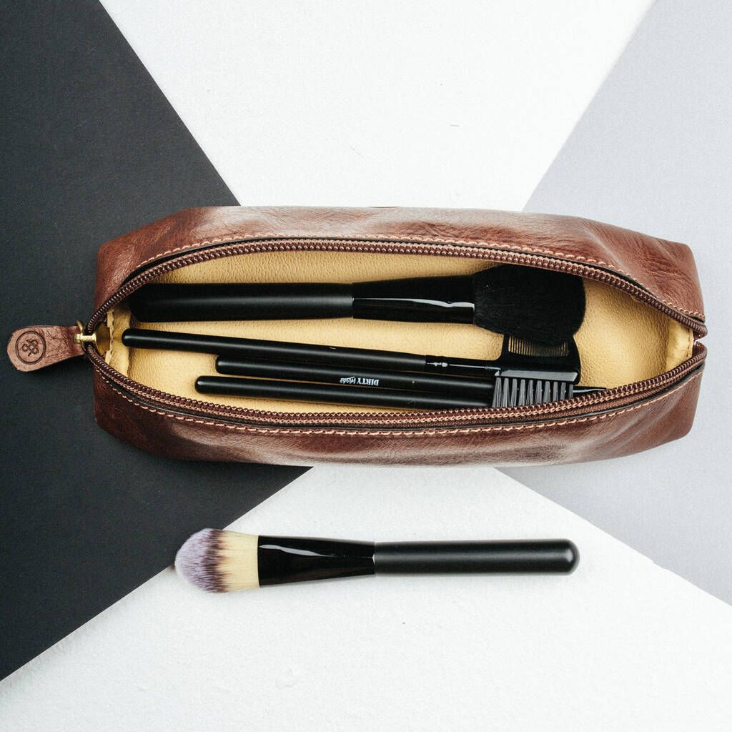 Personalised Leather Makeup Brush Holder. 'The Felice', 1 of 12