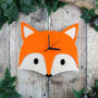 Woodland Fox Wall Clock, thumbnail 1 of 2