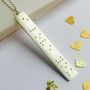 Braille Style Personalised Silver Necklace, thumbnail 4 of 6