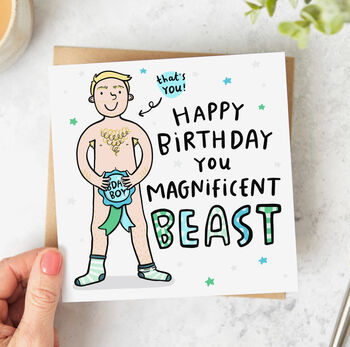 'Magnificent Beast' Birthday Card, 4 of 11