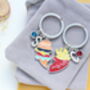 Personalised Pair Of Best Friends Burger And Fries Keyrings, Matching Set, thumbnail 5 of 7