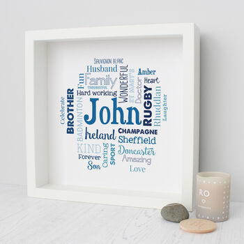 Personalised Retirement Word Art Gift For Him, 3 of 4