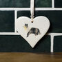 Sheepdog Ceramic Heart, thumbnail 1 of 3