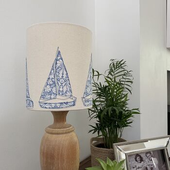 Sailing Boat Embroidered Lampshade, 3 of 6