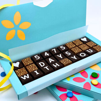 Days With You Personalised Anniversary Chocolates, 2 of 7