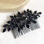 Black Crystal Hair Comb, thumbnail 4 of 6