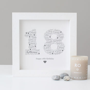 Personalised 18th Birthday Gift Print, 5 of 8