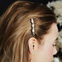 Swarovski Crystal Star And Pearl Bridal Comb Artemis, thumbnail 2 of 8