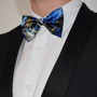 Modern Bow Tie Madeline Print In Blue, thumbnail 4 of 4
