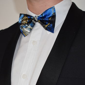 Modern Bow Tie Madeline Print In Blue, 4 of 4