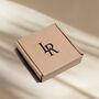 Pearlescent White And Navy Rectangle Earrings, thumbnail 8 of 8