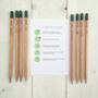 Personalised Teachers Notebook And Sprout Pencil, thumbnail 3 of 4