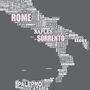 Personalised Italy Map, thumbnail 3 of 4