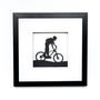 Framed Papercut Mountain Bike Art, thumbnail 2 of 7