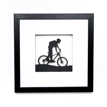Framed Papercut Mountain Bike Art, 2 of 7