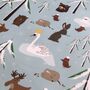 Forest Animals Christmas Wrapping Paper, thumbnail 3 of 12