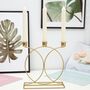 Three Arms Metal Candle Candlestick Holder Stand Taper, thumbnail 1 of 7
