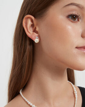 Classic Pearl Ear Studs, 2 of 6