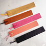Handpainted Personalised Leather Bookmark, thumbnail 3 of 5