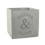 Personalised Ampersand Couples Concrete Plant Pot, thumbnail 3 of 3