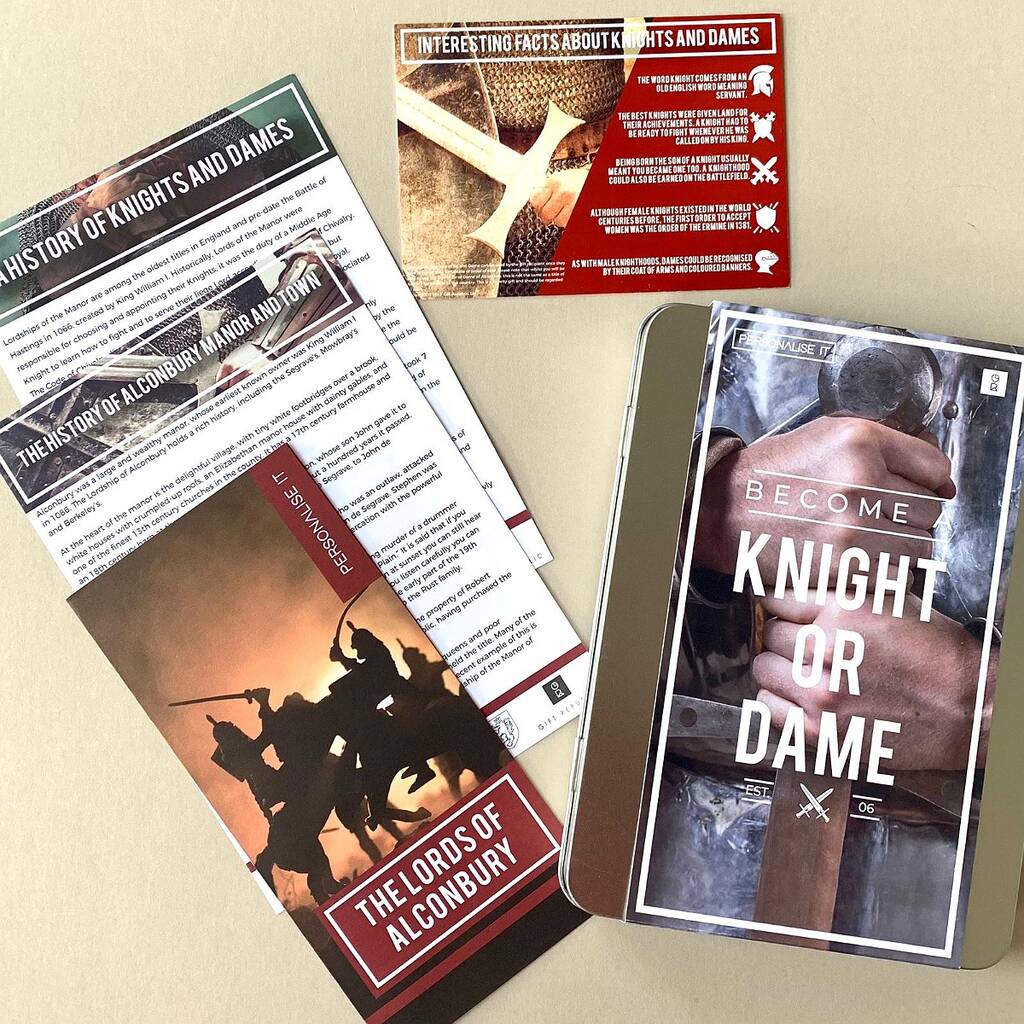 Become A Knight Or Dame Gift Tin, 1 of 4