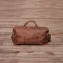 Genuine Leather Holdall With Zip Detail, thumbnail 5 of 12