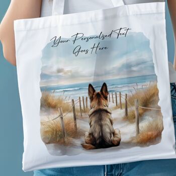 Personalised German Shepherd Dog Beach Walk Collection, 7 of 8