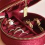 Starry Night Velvet Mini Round Jewellery Case, thumbnail 7 of 12
