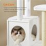 Cat Tree 165cm Modern Cat Tower Removable Furniture, thumbnail 6 of 7