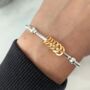 Sterling Silver Milestone Birthday Noodle Stretch Bracelet, thumbnail 5 of 9