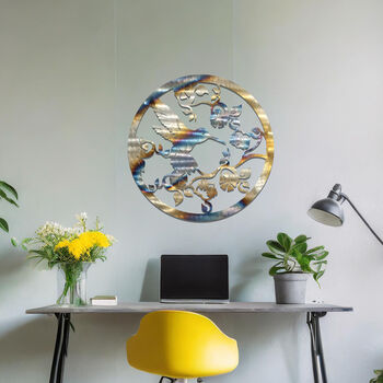 Metal Hummingbird Wall Art For Modern Home Decor Or Office, 4 of 11