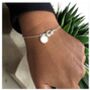 Personalised Friendship Knot Pendant Bracelet, Bridesmaid Gift, Friend Gift, thumbnail 1 of 2
