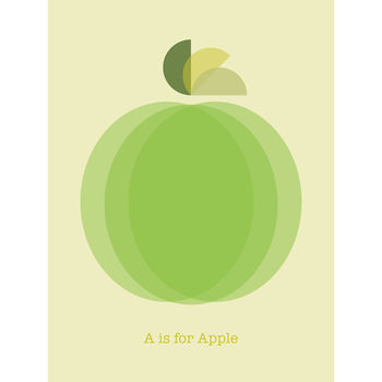A Is For Apple Art Print, 2 of 2